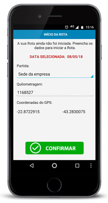 INICIO DA ROTA